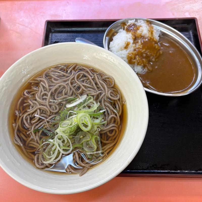 ミニカレー付そば(常盤軒 品川駅 山手線ホーム店)