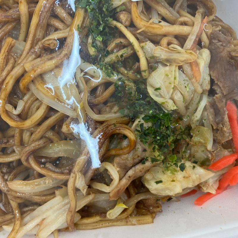 具沢山焼きそば(ラ・ムー 岸和田カンカン店)