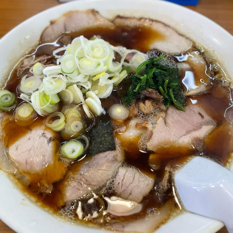 正油チャーシュー 大盛 刻みネギ(らーめんヒグマ 小千谷本店 )