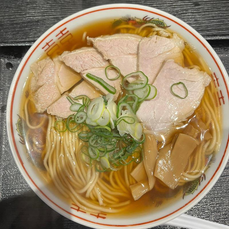 煮干しそば 大 ももチャーシュー3枚(麺屋 一翔)