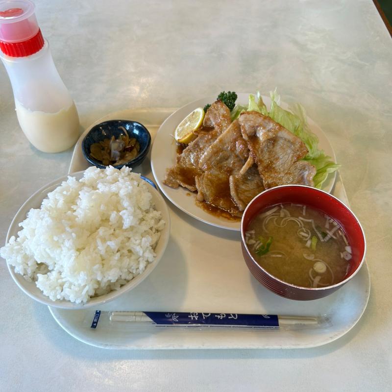 肉のにんにく焼き定食(春日野食堂 )