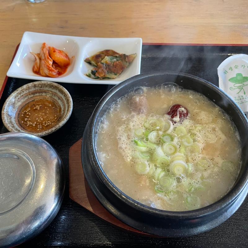 参鶏湯定食(明洞亭 茅ヶ崎)