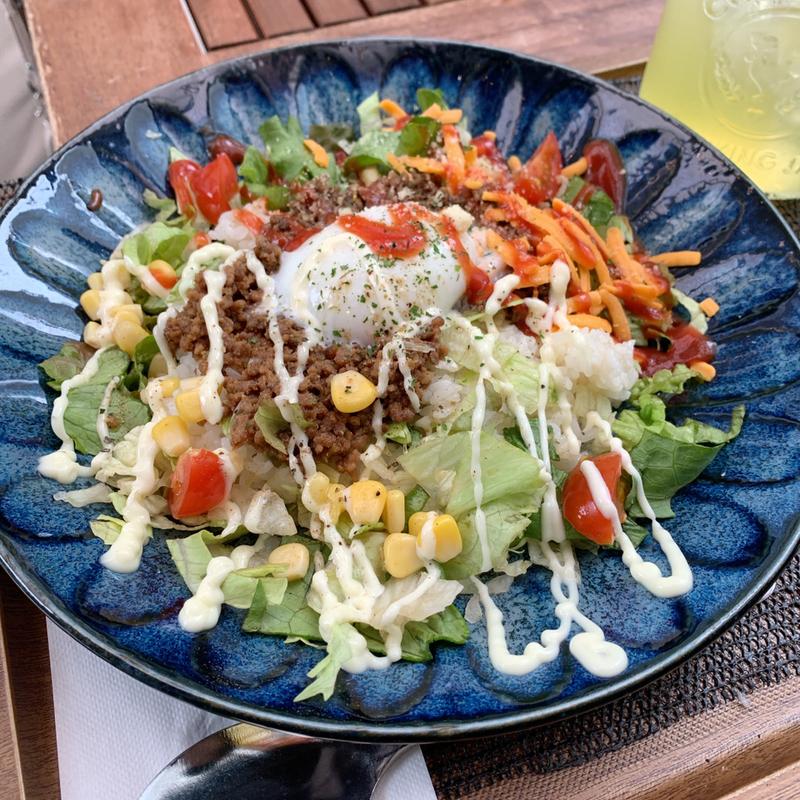 ハーフ＆ハーフタコライス(ザ・タコライスハウス 那覇国際通り店)