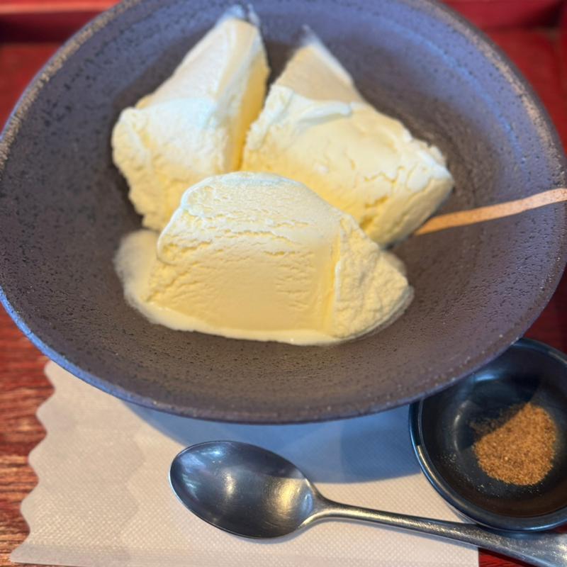 季作久アイス（バニラ・抹茶）(そば季寄 季作久)