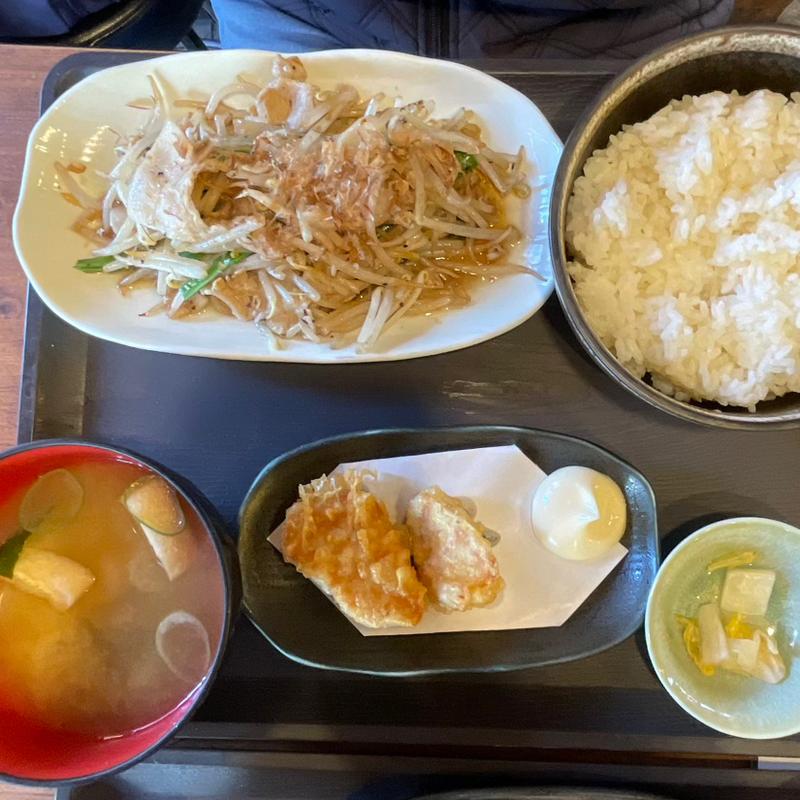 肉野菜炒め定食(大船一丁目やきとん)