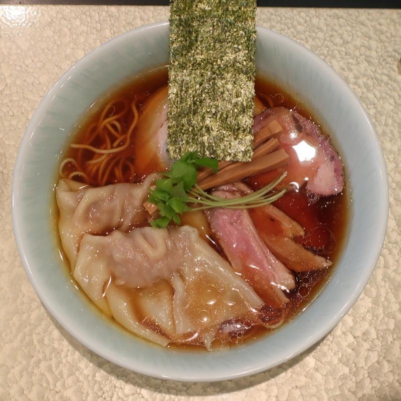 地鶏雲呑焼豚そば（醤油）(麺屋さすけ本店)