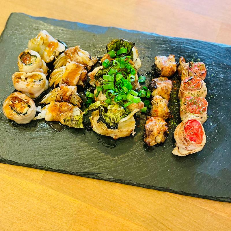 八百屋バル名物　野菜巻き串5本盛り(吉祥寺 八百屋バル)