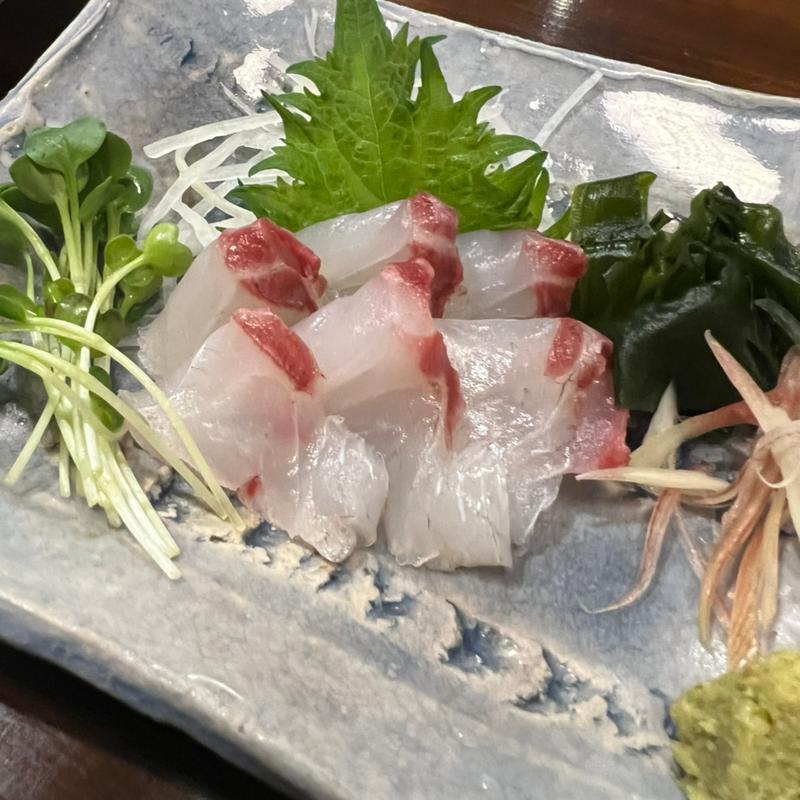 黒鯛の刺身(まんぼう)