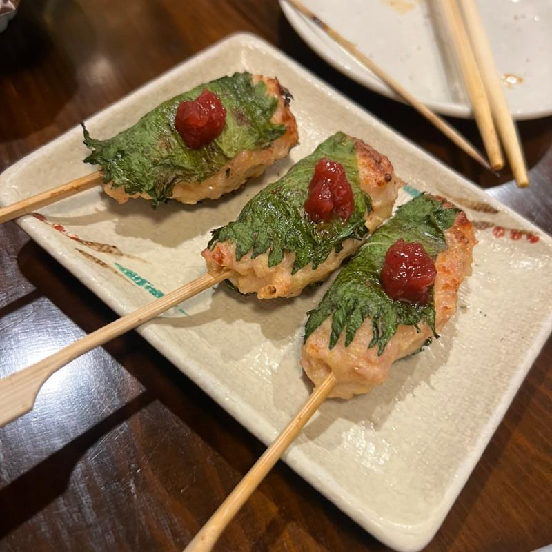 つくねの梅しそ巻(まんぼう)