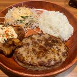 タルタルザンギ&ハンバーグディッシュM(びっくりドンキーサンシャインワーフ神戸店)