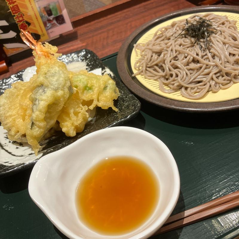 大海老天ざる蕎麦(湯上がりキッチン なみまくら)