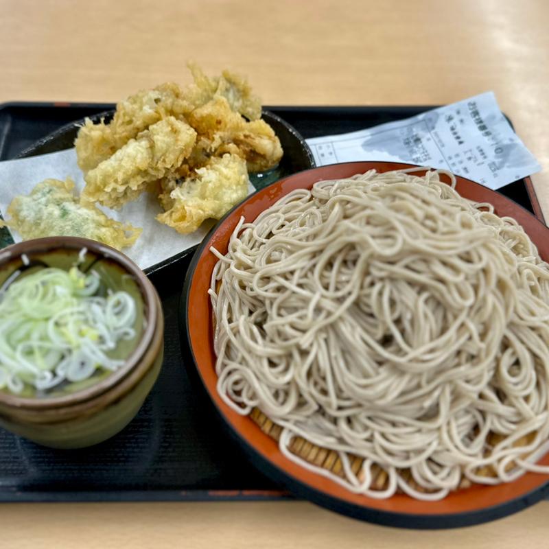 牡蠣つけ天蕎麦大盛り(味奈登庵 港北インター店)