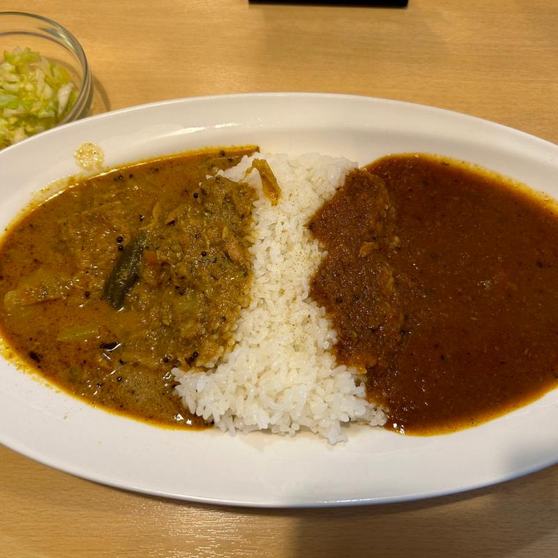 ダブルのせカレー(チキン＆スラキチ)(カレー スーパースター)