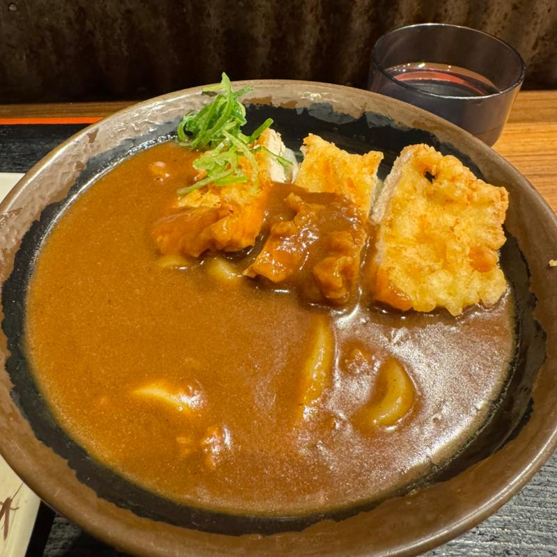 かしわ天カレーうどん(本場さぬきうどん 親父の製麺所 上野店)