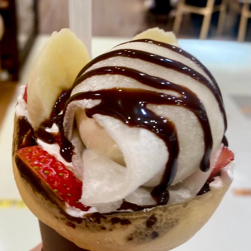もち生いちご&バナナチョコクリームwithハーゲンダッツバニラ(tutuBANANA あべのキューズモール店)