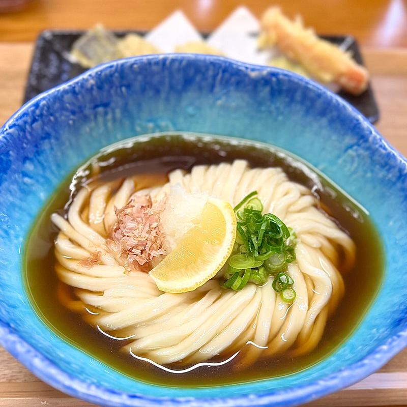 季節の天ぷらうどん(自家製うどん さんたく(讃匠))