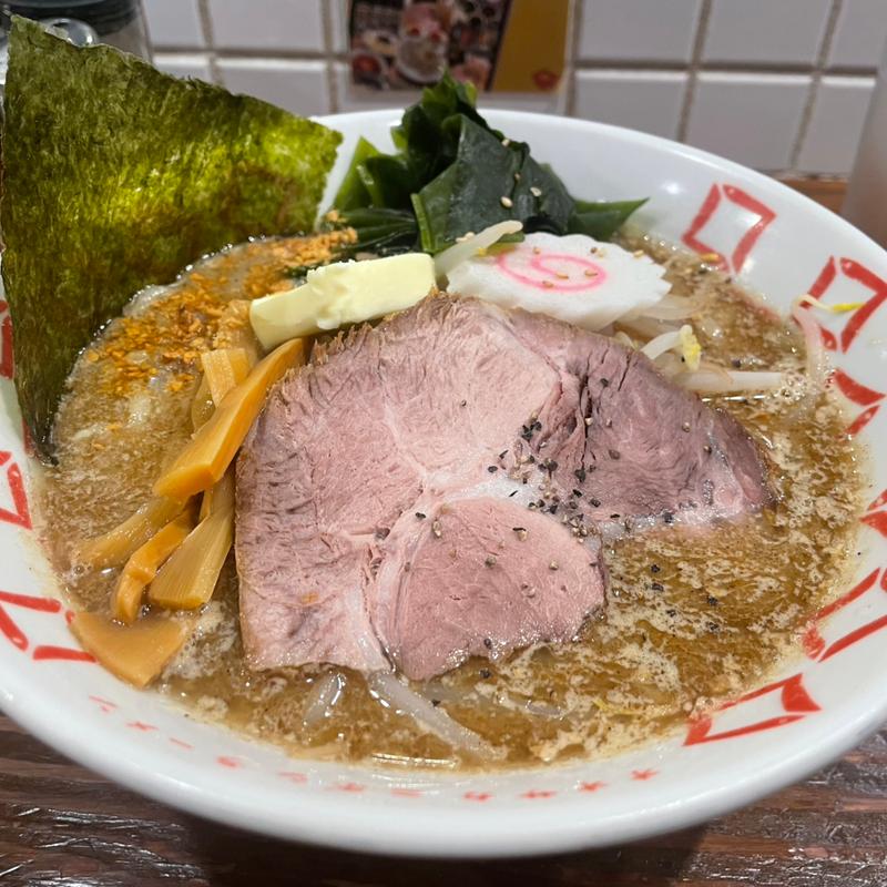 麦味噌バター煮干しらーめん(玉五郎 大阪駅前第４ビル店)