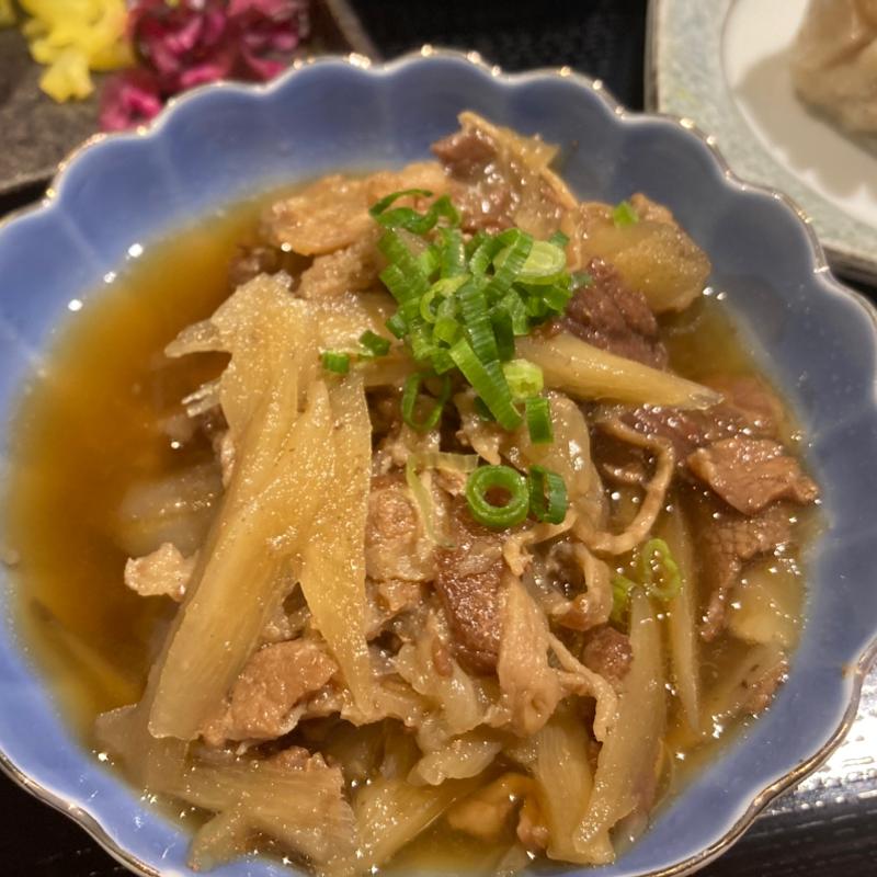 牛ごぼうのしぐれ煮＋肉しゅうまい定食(二十四区 末広町店)