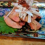 白レバー刺し(串焼きこはる たべもの横丁店)