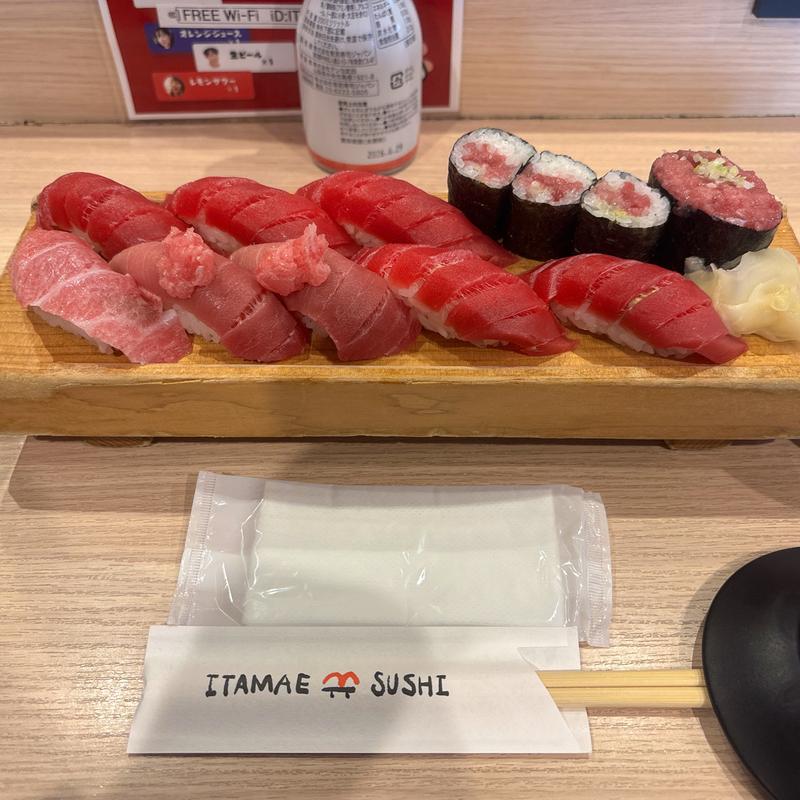 板前 天然本まぐろにぎりセット(板前寿司 赤坂店)