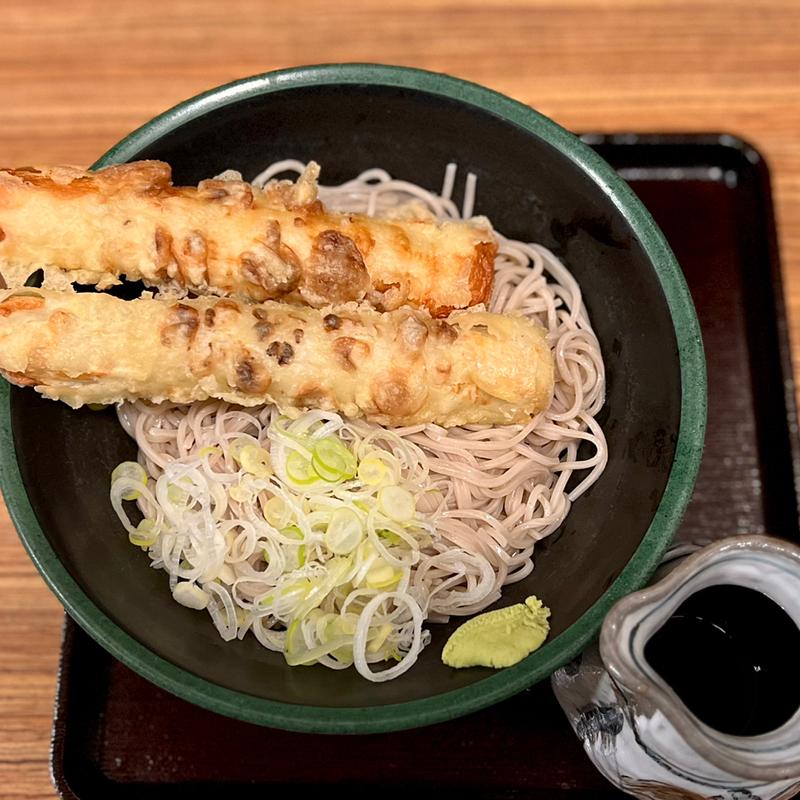 ちくわ冷天そば（大盛り）(そば処 はまなす)