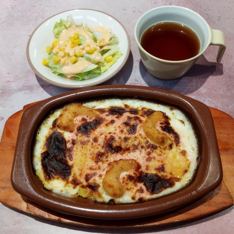 タラコとポップコーンシュリンプのドリア(サイゼリヤ ユアエルム青戸店 )