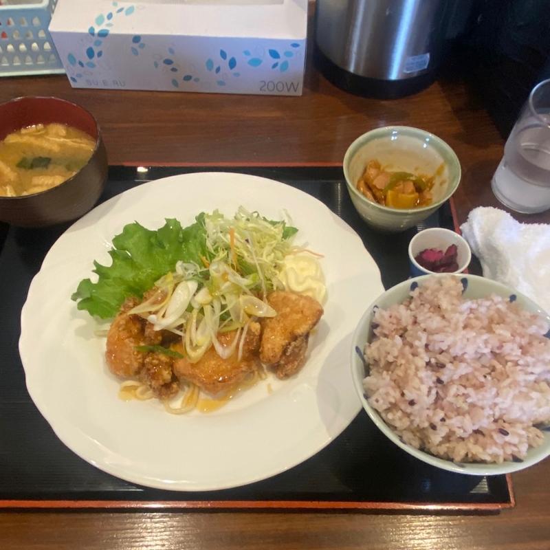 油淋鶏定食(源七 くろとり食堂)