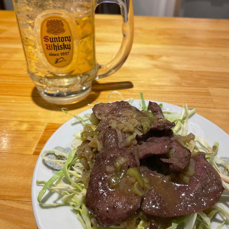 ガツ塩炒め(石の家)