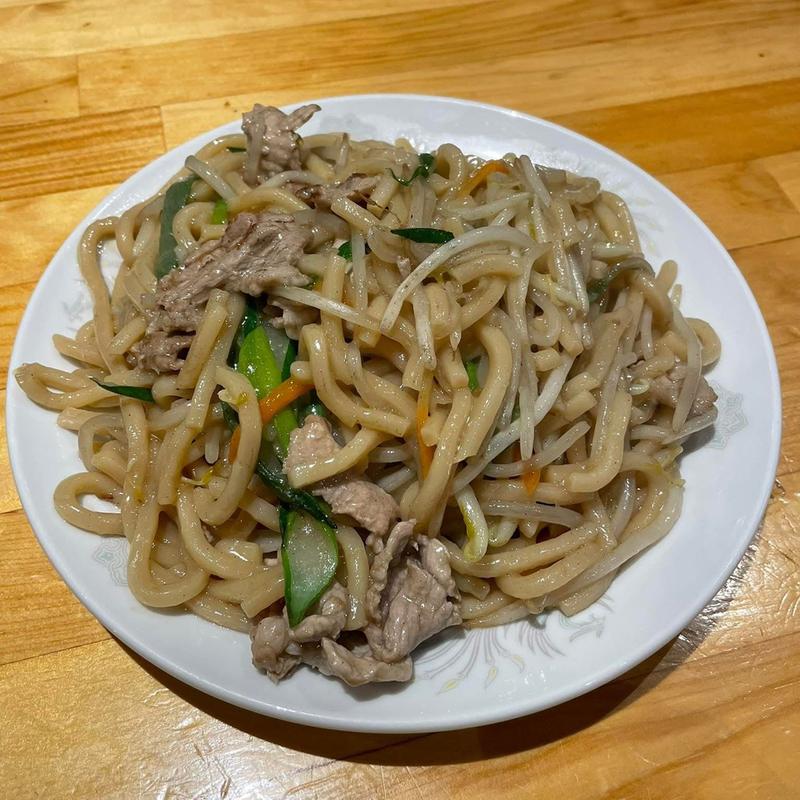 太麺焼きそば(石の家)