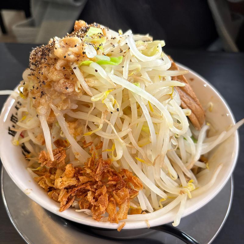 汁なし　大盛野菜マシマシ油普通(麺×肉×ベジ メガ豚パンチ新発田店)