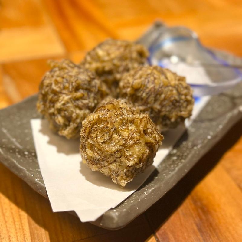 もずく天ぷら(焼き鳥 刺し身 ワイン まそほ3B)
