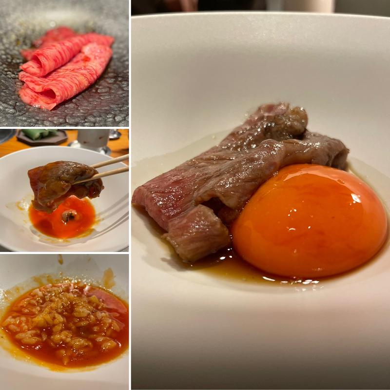 特選ロースすき焼き（一口ごはん付）(焼肉牛印 銀座店)