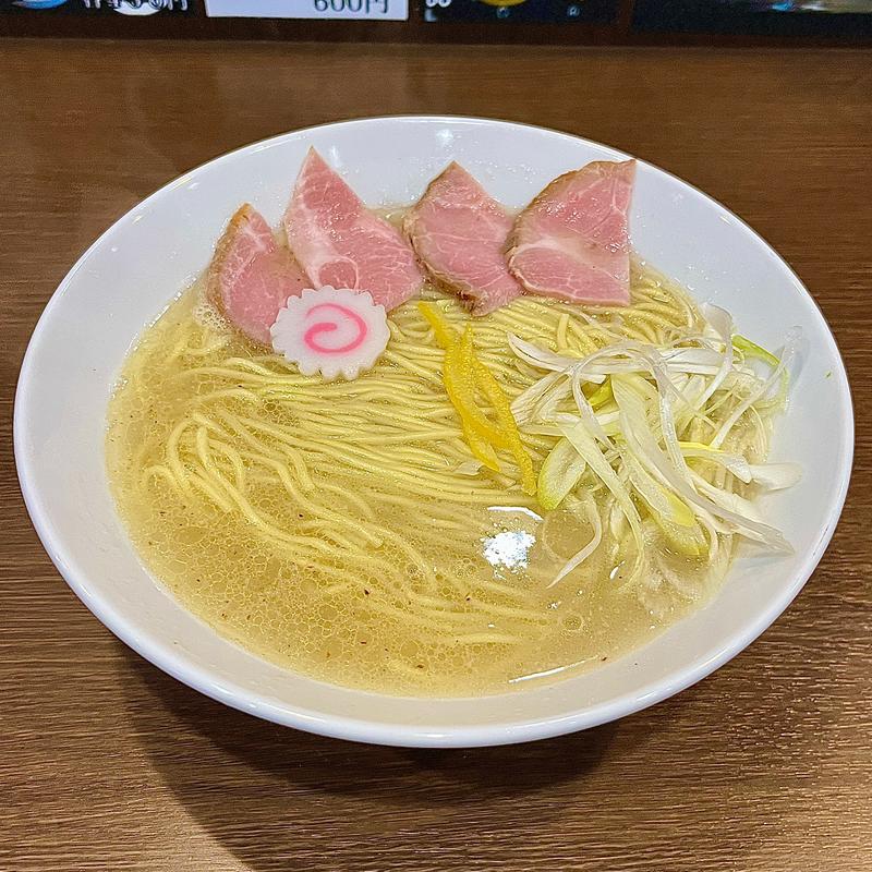 アゴ煮干ダシ塩中華蕎麦(麺や旅凮車)