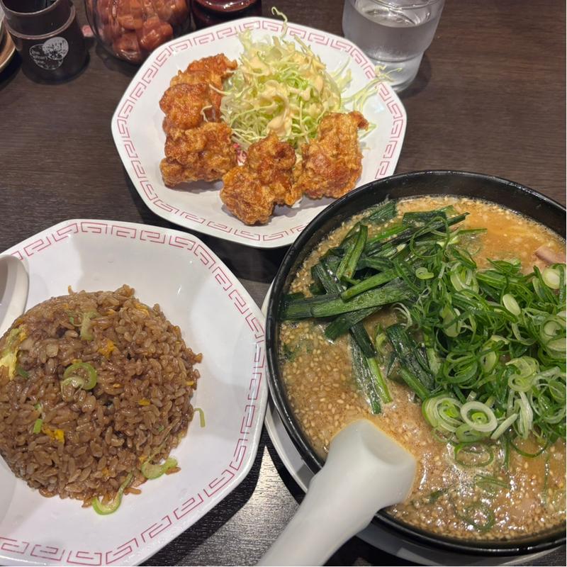 味噌ラーメンガッツリ定食(来来亭 高浜店)