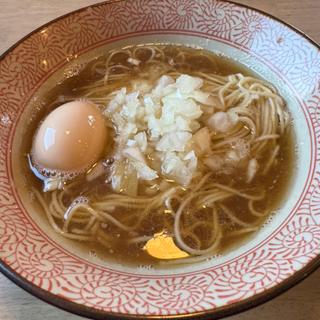 朝ラーメン(味玉)(ISEEBISOBA ITO)