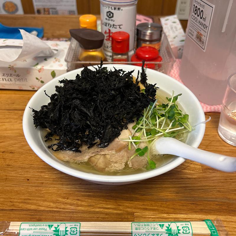 磯のり塩ラーメン(らぁ麺よりみち 伊豆大島)