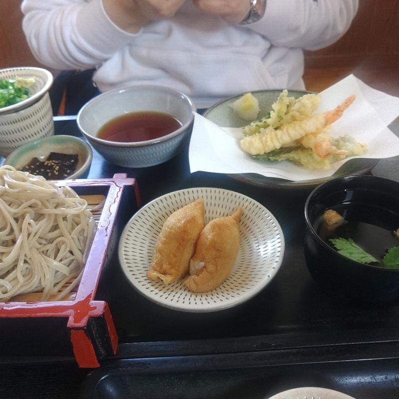 ミニ天ざる定食(そばの華)