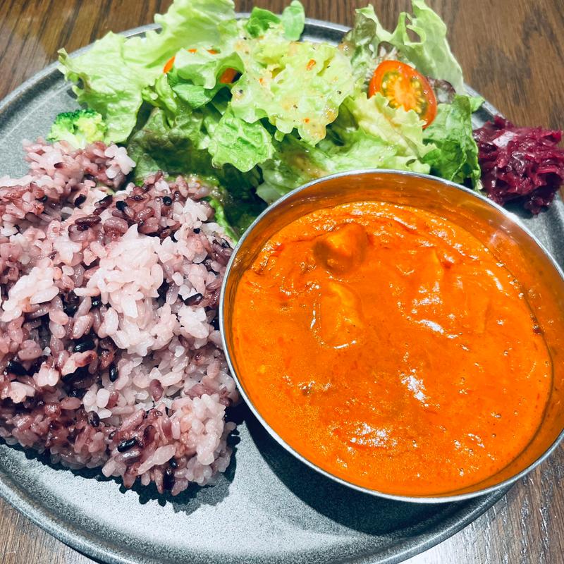 バターチキンカレープレート(マザーリーフ・ティースタイル グランエミオ所沢店)