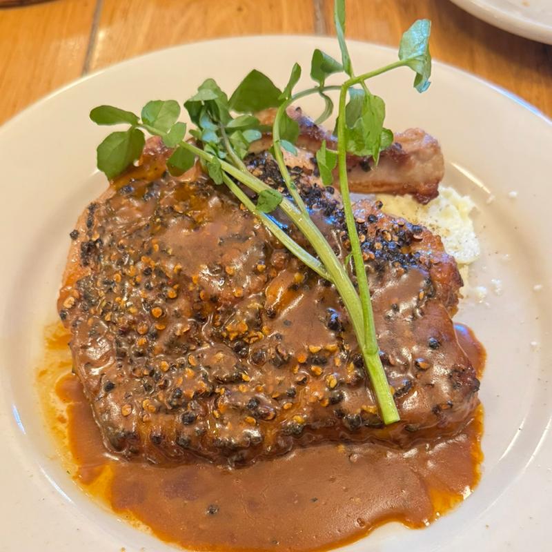 豚ロースのペッパーステーキ(つばめグリル 玉川高島屋S・C店)