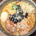 味玉背脂中華そば 大盛 中脂 味濃いめ 玉ねぎ(背脂中華そば 福鳳)
