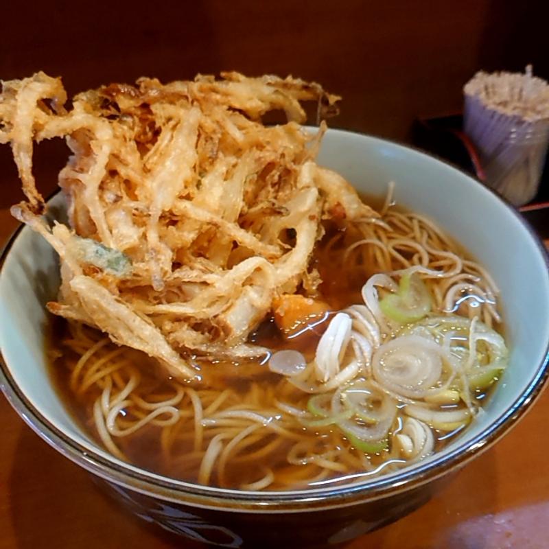かき揚げそば(そば うどん 元長)