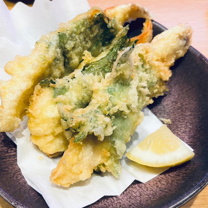 白身魚の大葉梅肉包み揚げ(宇和島グルメ寿司 すしえもん)