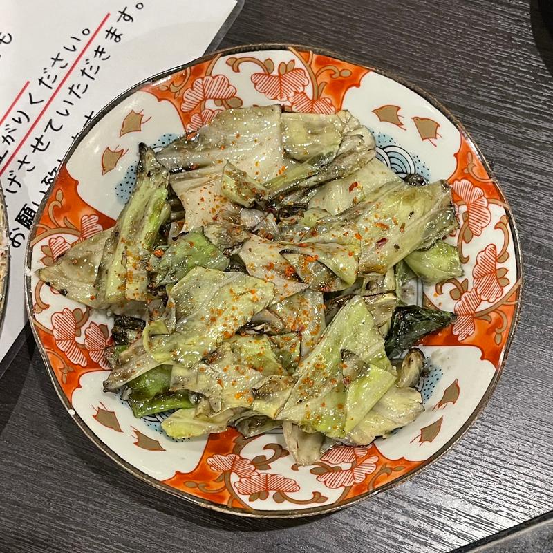 炭火焼きキャベツ(炭火焼鳥　くわどり)