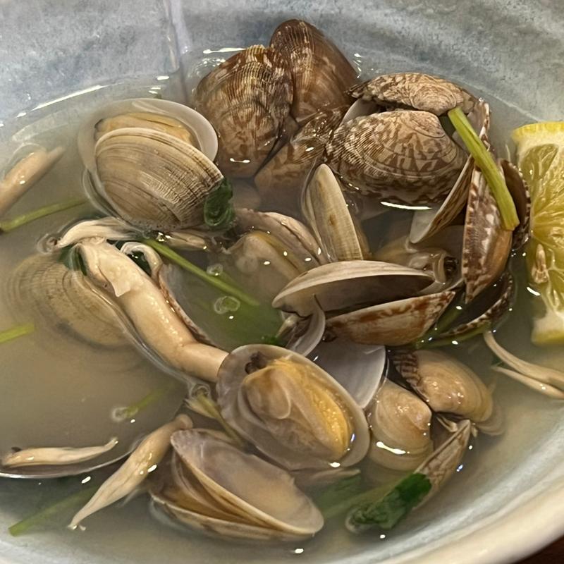 あさり酒蒸し(茄子美)