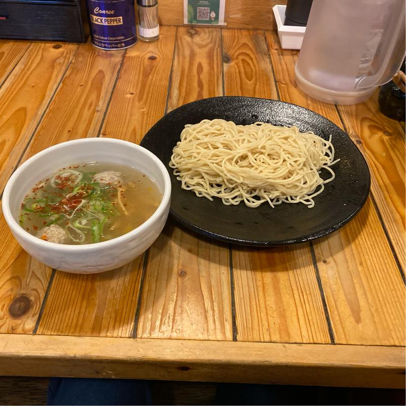鶏と柚子の塩つけ麺(つけ麺 本丸 東海市店)
