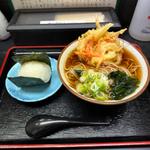 かき揚げそば　おにぎり