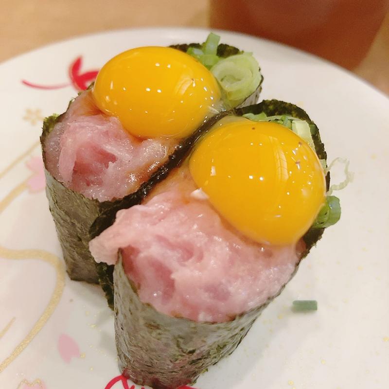 マグロタタキユッケ(回転寿司　すし丸 可部店 )