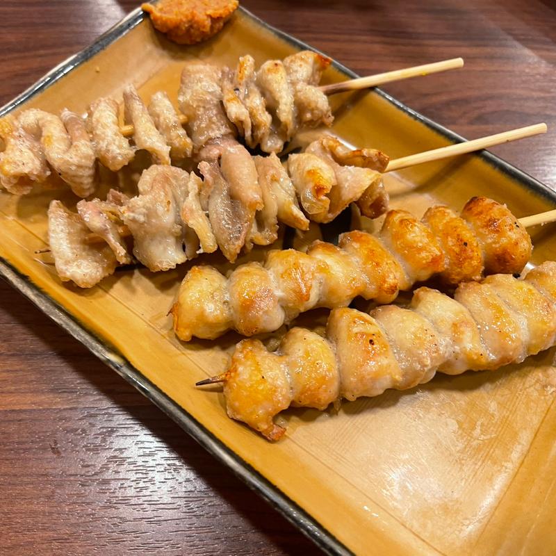 ぼんじり・かわ(三好弥鶏料理)