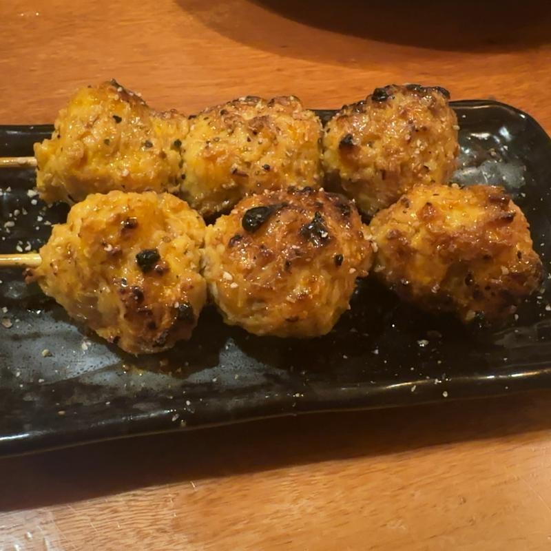 自家製つくね(地鶏専門おちば屋 江坂本店)