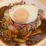 ミラネーゼ+目玉焼き